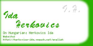 ida herkovics business card